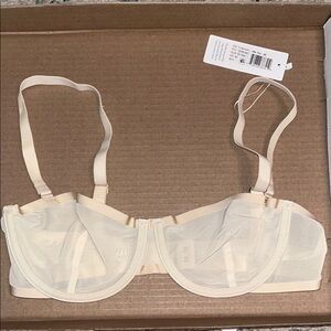 Elegant Cream Underwire Bra